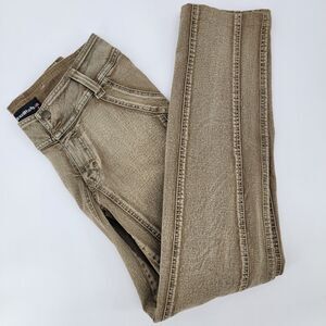 BrazilRoxx Womens Stone Washed Green Stacked Cotton Stretch Skinny Jeans 8